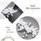 JONKY Flower Bride Wedding Hair Vine Silver Headpieces Pearl Headbands Leaf Bridal Hair Accessories for Women