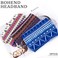 Bohend Boho Headband Wide Stretchy Hairband 3Pcs Daily Use Knotted Headwear Sport Athletic Yoga Gym Hair Accessories for Women and Girls (B)
