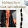 40PCS Hair Jewelry for Braids Gold Hair Cuffs Multi Style Rings Adjustable Hair Beads for Braid Loc Dreadlock Accessories for Women and Girls