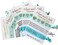 5-Pack of Hair Tie Cards - Bachelorette Party and Wedding Shower Proposal Favors for Bridesmaids, Team Bride, Bride Tribe (Aqua &amp; Silver (Team))