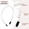 5 PCS Thin Leather Headbands for Women, Lightweight Knotted Hair Hoop for Fashion Girls, Adjustable Cute Hair Accessories