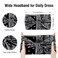 Huachi 4 Packs Thick Boho Stylish Floral Turban Wide Headbands for Women - Non Slip Hairbands for Hair, Sport, Workout, Yoga, Hair Accessories (Pack of 4)