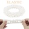 AHONEY 9Pcs Pearl Hair Tie Elastic White Hair Scrunchies for Women's Hair Boho Wedding Accessories (White, Pearl - White, 9 Count)