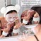 AHONEY Spa Bear Ears Headband, Face Wash Headband and Wristband Set, Cute Makeup Skincare Headbands Wrist Bands for Washing Face Fluffy Headband for Women Girls Elastic Hair Band (White)