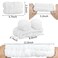 AHONEY Spa Bear Ears Headband, Face Wash Headband and Wristband Set, Cute Makeup Skincare Headbands Wrist Bands for Washing Face Fluffy Headband for Women Girls Elastic Hair Band (White)
