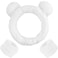 AHONEY Spa Bear Ears Headband, Face Wash Headband and Wristband Set, Cute Makeup Skincare Headbands Wrist Bands for Washing Face Fluffy Headband for Women Girls Elastic Hair Band (White)