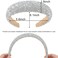 AHONEY 2 Pack Rhinestone Headband for Women Girls, Glitter Sequin Beaded Pearls Padded Headbands for Women Prom Wedding Sparkly Hair Bling Birthday Hair Accessories (Silver&amp;White)