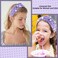 AHONEY Pearl Headband Knotted Purple Headband for Women Girls, Rhinestone Top Knot Crystal Headband Jeweled Fashion Headpiece Boho Wide Head Band for Women's Hair Accessories