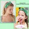 AHONEY Green Headband Pearl Headband Knotted Headband for Women Girls, Rhinestone Top Knot Crystal Headband Green Headpiece Wide Head Band for Women's Hair St Patrick's Day