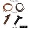 4pcs Spiral Hair Ties, PU Leather Bowknot Braided Bands for Girls Women