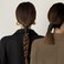 4pcs Spiral Hair Ties, PU Leather Bowknot Braided Bands for Girls Women