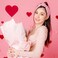 3Pcs Valentine's Day Headbands for Women, Heart Love Holiday Knotted Hair Hoops, Festive Gift Hair Accessory (Pink)