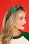 Christmas Headbands for Women Girls Plaid Headbands Holiday Knotted Head Bands with Snowflake Red Black Buffalo Plaid Hair Hoops Festive Top Knot Headband Christmas Gifts Hair Accessories for Women
