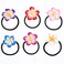 Beaupretty 12pcs Plumeria Hair Tie Hawaiian Elastic Hair Rope Flowers Ponytails Bands Hair Accessories for Women Girls