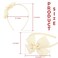 MEEDEE Fashion Beige Bow Headband Bowknot Headband Big Bow Grosgrain Ribbon Hair Hoop Headband for Girls Toddlers Girls Kids Party Decoration Cosplay Costume Headwear Makeup Handmade Hair Band