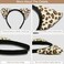 Beviliu Leopard Cheetah Ears Headband, Leopard Cat Headband for Women, Leopard print Costume Bear Dog Tiger Headband for Birthday Party Halloween Christmas Washing Makeup Cosplay