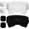 WSYUB Spa Headband and Wrist bands for Face Washing,Face Wash Headband and Wristband Set,Skin Care Headband,Self Care Gifts for Women Teen Girls