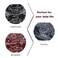 YBSHIN Boho Bandeau Headbands Black Wide Knot Hair Scarf Floral Printed Hair Band Elastic Turban Thick Head Wrap Stretch Fabric Cotton Head Bands Fashion Hair Accessories for Women Pack of 3 (A) (Set