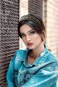 Boho Ethnic Wind Embroidery with Floral Headband Non-slip Elastic Black Metal Hairband Wedding Vacation Headband for Woman Girls