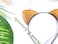 Bonnie Z. Leonardo Starry Cat Ears Headband Orange Cat Ears F-Orange