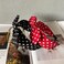 Red Polka Dot Bow headbands cute headbands hair accessories for women and girls (Wave Dot Red, one size)