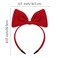 WLLHYF Bow Headbands Red Bowknot Hair Band Fashion Cute Hair Hoop Big Bowknot Headdress Perfect Hair Accessories for Women Girls Party Cosplay