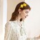 Bow Headband for Women Girls Yellow Hair Bows Hair Band Bowknot Head band Cute Hair Accessories for Birthday Fall Thanksgiving Party Decorations