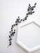 Black Halloween Headband Bridal Hair Accessories for Women, Handmade Crystal Wedding Hair Pieces for Brides, Rhinestone Hair Vine for Party Prom Hair Decoration Bridesmaid Gifts