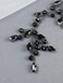 Black Halloween Headband Bridal Hair Accessories for Women, Handmade Crystal Wedding Hair Pieces for Brides, Rhinestone Hair Vine for Party Prom Hair Decoration Bridesmaid Gifts