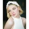 White Pearl Headband Knotted Headband For Women Rhinestone Headband Beaded Jeweled Headband for Women Wide Nnot Headband Thick White Headband Teacher Headbands Fashion Headbands for Women Girls