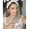White Pearl Headband Knotted Headband For Women Rhinestone Headband Beaded Jeweled Headband for Women Wide Nnot Headband Thick White Headband Teacher Headbands Fashion Headbands for Women Girls