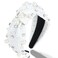 White Pearl Headband Knotted Headband For Women Rhinestone Headband Beaded Jeweled Headband for Women Wide Nnot Headband Thick White Headband Teacher Headbands Fashion Headbands for Women Girls