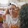 WHAVEL 3PCS Cute Spa Headband Cow Ears Headband with Face Wash Wristband Set and Wrist Bands