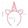 ZIRICHER 6 Colors Glow in the Dark Headbands, Plastic Light Up Hair Band Luminous Headband For Girls Party Halloween