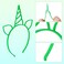 ZIRICHER 6 Colors Glow in the Dark Headbands, Plastic Light Up Hair Band Luminous Headband For Girls Party Halloween