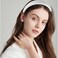 Canitor 1.7 Inch PU Leather Headbands for Women Girls Thick Wide Padded Headband for Women' Hair Soft Lightweight Hairband Cute Hair Accessories White