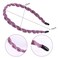 ZIRICHER Thin Headbands for Women Girls,Metal Spring Hair Hoop Headbands,Fashion Non Slip Wavy Braided Headbands For Ladies Stylish Comfortable Skinny Wire Headbands