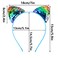 12 Cat Ear Headbands, Sequin Headwear Hair Band Party Decoration Cosplay for Girls Women