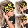 Catery Sunflower Headbands Extra Wide Headbands Fashion Hair Accessories for women