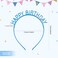 Lawie 10 Pack Bulk Gold Silver Candy Rainbow Colorful Happy Birthday Headbands Thin Plain Plastic Headbands Skinny Hair Bands Clasps Tiara Crown Hair Holder DIY Party Accessories for Kids Girl Women