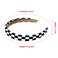 Checkered Headband Black White Plaid Headband Puffy Gingham Headband Hair Hoop Christmas Checkered Flag Hair Accessories Outfit Accessories for Women Girls
