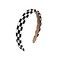 Checkered Headband Black White Plaid Headband Puffy Gingham Headband Hair Hoop Christmas Checkered Flag Hair Accessories Outfit Accessories for Women Girls