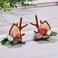 LATEEFAH Christmas Deer Reindeer Antlers Headband Cute Deer Ears Reindeer Christmas Hair Clips Beauty Headdresses Pine Cone Hair Accessories for Women