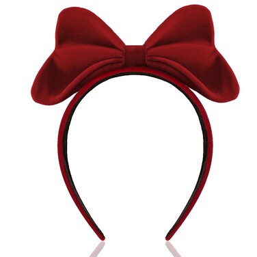 Bow Headbands for Women Red Bow Headband Hair Accessories Fashion Party Cosplay