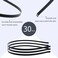 Cinaci 30 Pack 5MM /0.2 Inch Wide Thin Blank Plain Smooth Metal Base DIY Headbands Hair Bands for Women Men Girls Hair Accessories Craft Silver Gold Black (Black)