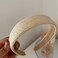 minkissy 3Pcs Straw Headbands Fashion Wide Headbands Rattan Boho Headband Non Slip Braided Raffia Head Bands for Beach Autumn Hairband Hair Accessories for Women Teen Girls