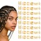 Festival Gold Braid Jewelry - 48 Pcs Adjustable Hair Accessories for Box Braids, Dreadlocks &amp; Multi-Style Hair Decoration