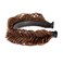 Fishtail Braid Headband With Teeth, Plaited Chunky Braided Hair Band - Synthetic Hairpiece for Girls and Women