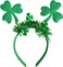 St. Patrick's Day Headbands Green Clover Hair Bands for Women Girls Kids