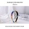 Baroque Thin Headbands Glitter Rhinestone Head Bands Sparkly Hairbands Rainbow Headbands with Hair Ties Non Slip Hair Hoop Birthday Party Hair Accessories For Women Gifts